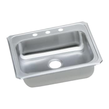 Image for Elkay® Single Bowl Stainless Steel Top Mount Sink 25 x 21-1/4 x 5-3/8" 1 Hole from HD Supply