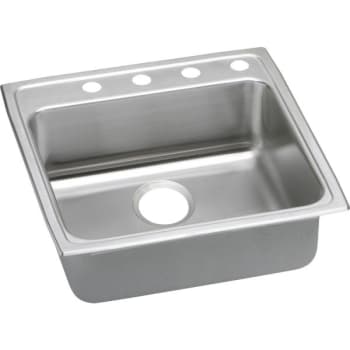 Image for Elkay® Single Bowl Stainless Steel Top Mount Sink Ada 22 X 22 X 6-1/2" 3 Hole from HD Supply