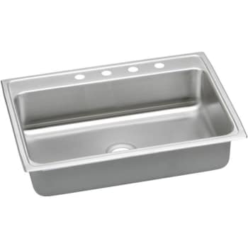 Image for Elkay® Single Bowl Stainless Steel Top Mount Sink ADA 31 x 22 x 6-1/2" 3 Hole from HD Supply