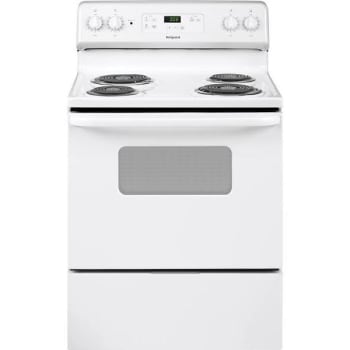 Hotpoint® 30 In. 5.0 Cu. Ft. Freestanding Electric Range With Manual Clean In White