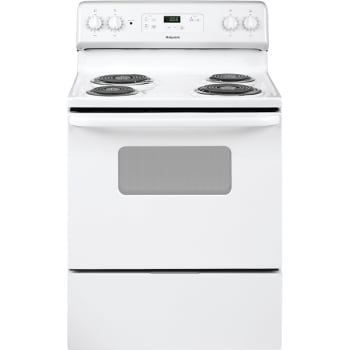 Hotpoint® 30" Electric, Coil Range w/ 5.0 Cu Ft, White