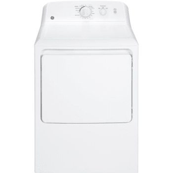GE® 6.2 cu.ft. Electric Dryer, 240 Volt, 3 Cycles, White