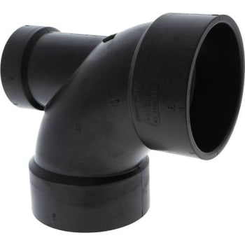 Image for Nibco I5861-Lh 3"X 3"X 2" Hub X Hubxhub 90-Degree Elbow W/Low Heel Abs-Dwv from HD Supply