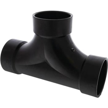 Image for Nibco 3 In. ABS DWV All Hub Two-Way Cleanout Tee Fitting from HD Supply