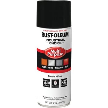 Rust-Oleum 12 Oz Industrial Choice Gloss Black Spray Paint