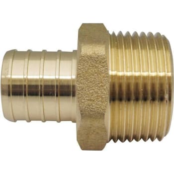 Image for Apollo 1 In. Brass PEX-B Barb X Male Pipe Thread Adapter from HD Supply
