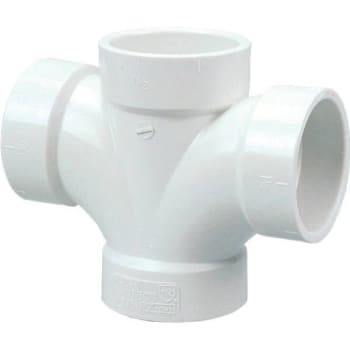 Image for Nibco 2 In. X 2 In. X 1-1/2 In. X 1-1/2 In. PVC DWV All Hub Double Sanitary Tee from HD Supply