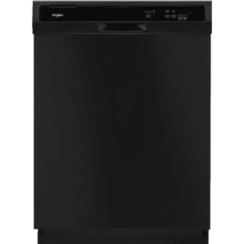 Whirlpool® 24" Built-In, Front Control, 4-Cycle, 63 dB Dishwasher, Black