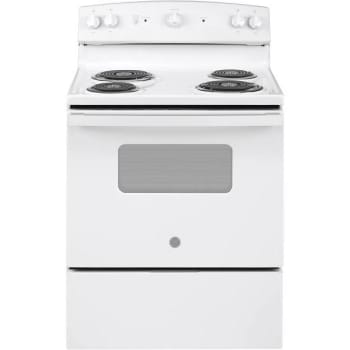 GE® 30 In. 5.0 Cu. Ft. Freestanding Electric Range With Manual Clean In White