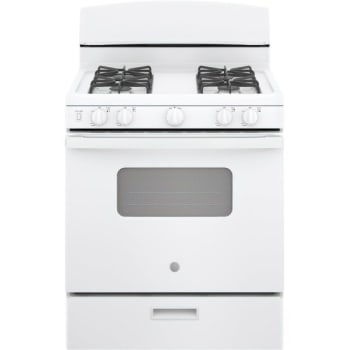 Image for GE® 30" Gas Range w/ Oven Window, Electronic Igniton, 4.8 Cu Ft in White from HD Supply