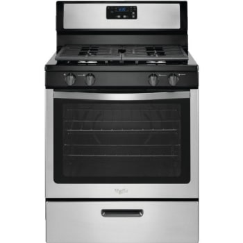 Image for Whirlpool® 30" Gas Range w/ Oven Window, 5.1 Cu Ft in Stainless Steel from HD Supply