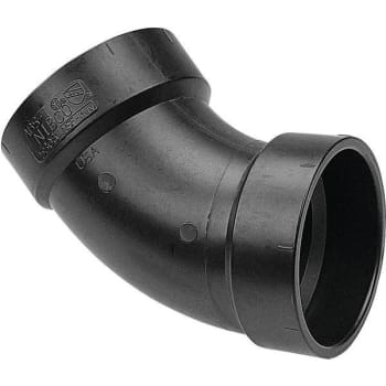 Image for Nibco 3 In. ABS DWV 45-Degree Hub X Hub Elbow from HD Supply