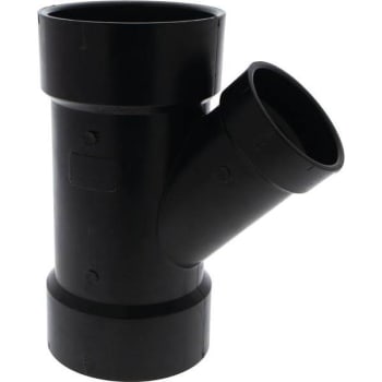Nibco 3 In. X 3 In. X 2 In. ABS DWV 45-Degree All Hub Reducing Wye