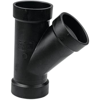 Image for Nibco 3 In. ABS DWV 45-Degree All Hub Wye from HD Supply