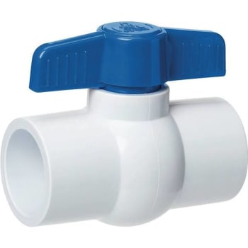 Image for Everbilt 1-1/2 In. Solvent X 1-1/2 In. Solvent Schedule 40 PVC Ball Valve from HD Supply