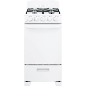 Image for Hotpoint 20 In. 2.3 Cu. Ft. 4 Burner Gas Freestanding Range, Manual Clean, White, ADA from HD Supply