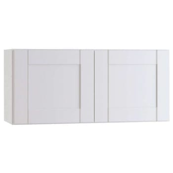 Image for Mill'S Pride Richmond Shaker Ready To Assemble Wall Cabinet, Double, Verona White, 36"X18"X12" from HD Supply
