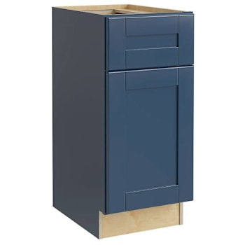 Image for Mill'S Pride Richmond Shaker Rta Kitchen Cabinet, Valencia Blue, 21"X34.5"X24" from HD Supply