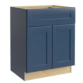 Image for Mill'S Pride Richmond Shaker Ready To Assemble Kitchen Cabinet, Valencia Blue, 24"X34.5"X24" from HD Supply