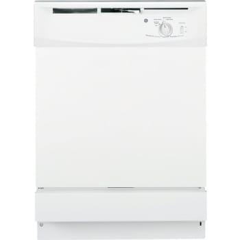 Image for GE® 24" Built-In, Front Control, 5-Cycle, 64 dB Dishwasher, White from HD Supply