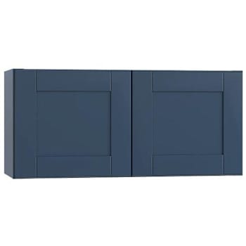 Image for Mill'S Pride Richmond Shaker Ready To Assemble Wall Cabinet Double, Valencia Blue, 24"X12"X12" from HD Supply