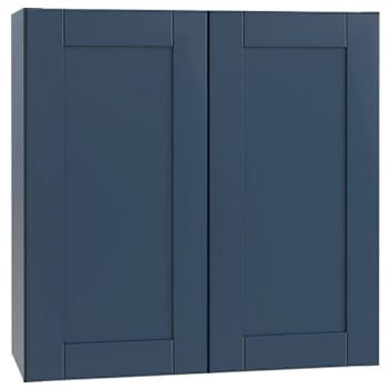 Image for Mill'S Pride Richmond Shaker Rta Wall Cabinet Double, Valencia Blue, 36"X30"X12" from HD Supply