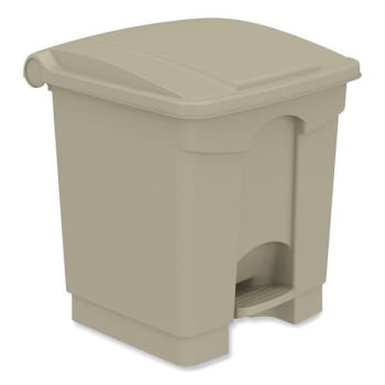 Image for Safco Step-On Receptacle, Plastic, 20 Gal, Tan from HD Supply