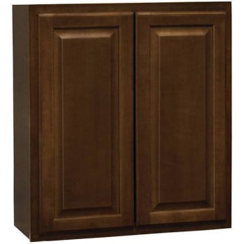 Image for Hampton Bay Assembled 27 In. X 30 In. X 12 In. Cognac Wall Kitchen Cabinet from HD Supply
