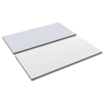 Alera® Reversible Laminate Table Top, Rectangular, 59 1/2w x 23 5/8d, White/Gray