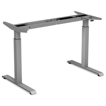 Image for Alera® 2-Stage Electric Adjustable Table Base, 27 1/2 to 47 1/4 High, Gray from HD Supply