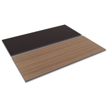 Image for Alera® Reversible Laminate Table Top, 71 1/2w x 29 1/2d, Espresso/Walnut from HD Supply