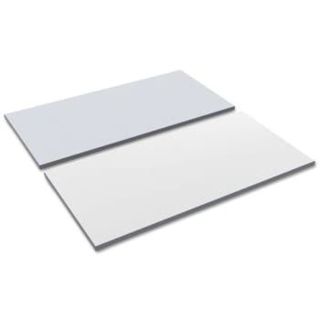 Image for Alera® Reversible Laminate Table Top, Rectangular, 47 5/8w x 23 5/8d, White/Gray from HD Supply