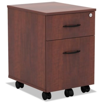 Image for Alera Valencia Series Mobile B/f Pedestal File Cabinet (Med. Cherry) from HD Supply