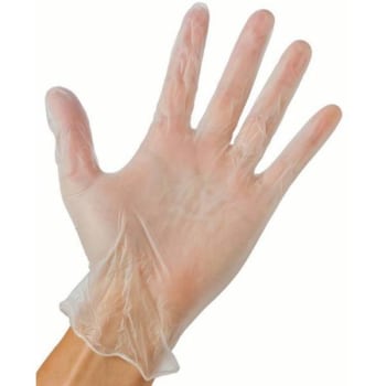 Medium Clear Vinyl Gloves 3 Mil Package Of 100