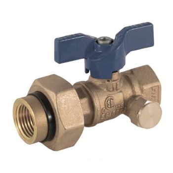 Image for Jomar 3/4 In. FIP X 3/4 In. FIP Bluecap II Gas Ball Valve W/ Dielectric Union from HD Supply