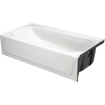 Image for Bootz Cast 60 In. Right-Drain Rectangular Alcove Soaking Bathtub (White) from HD Supply