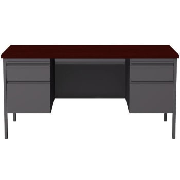 Image for Workpro 36" Wide Low Credenza Lateral Cabinet W/ Sliding Door Storage, Charcoal from HD Supply