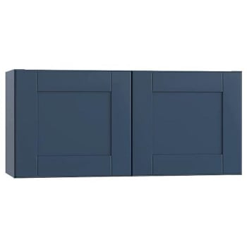 Image for Mill'S Pride Richmond Shaker Rta Wall Cabinet Double, Valencia Blue, 36"X18"X12" from HD Supply