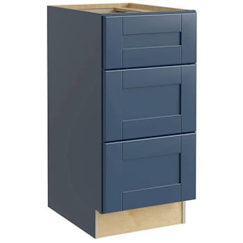 Image for Mill'S Pride Richmond Shaker Kitchen Cabinet, Drawers, Valencia Blue, 18x34.5x24 from HD Supply