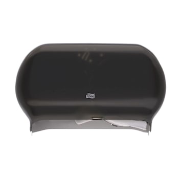 Tork Twin Jumbo Roll Toilet Paper Dispenser (Black)