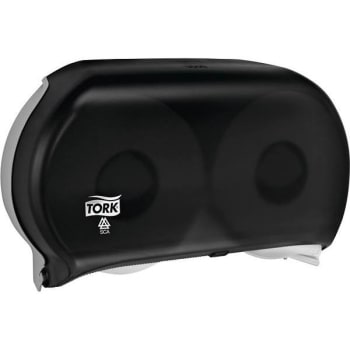 Image for Tork Twin Jumbo Roll Toilet Paper Dispenser (Black) from HD Supply