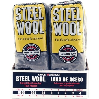Rhodes American 106601-06 Grade 000 Steel Wool 16 Pad Poly Sleeve, Case Of 96