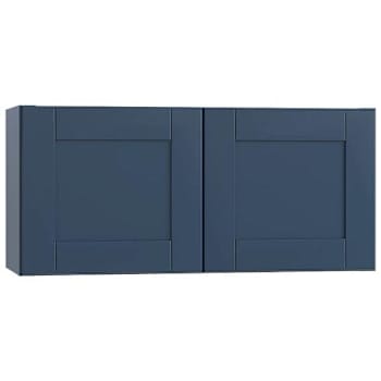 Image for Mill'S Pride Richmond Shaker Ready To Assemble Wall Cabinet Double, Valencia Blue, 24"X18"X12" from HD Supply