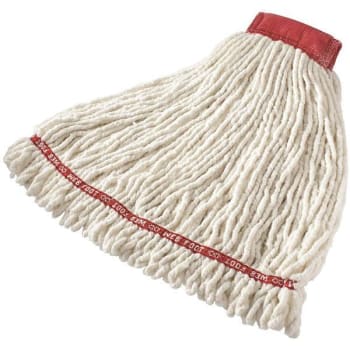 Image for Rubbermaid Commercial Web Foot White Blend Shrinkless Large Wet Mop Head W/ 5 In. Head Band from HD Supply