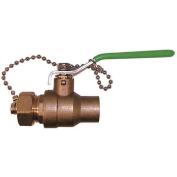 Image for Boston Metal Products Ball Valve 3/4 In. Npt End By Hose Thread With Cap from HD Supply
