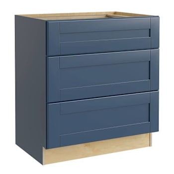 Image for Mill'S Pride Richmond Shaker Kitchen Cabinet, Drawers, Valencia Blue, 24x34.5x24 from HD Supply