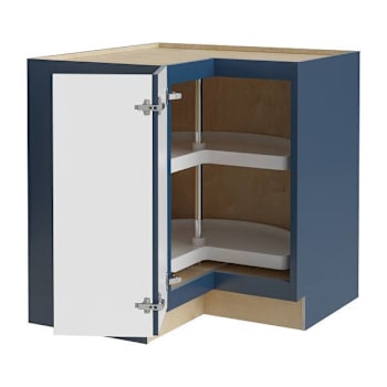 Image for Mill'S Pride Richmond Shaker Ready To Assemble Corner Cabinet, Valencia Blue, 24"X34.5"X21" from HD Supply