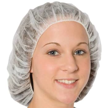 Image for The Safety Zone 21 In. White Bouffant Cap (1000-Case) from HD Supply