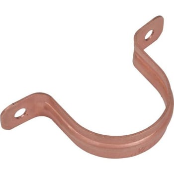 Image for Oatey 1-1/4 in. Copper 2-Hole Pipe Hanger Strap from HD Supply