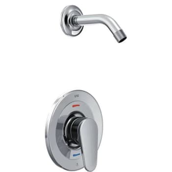 Cleveland Faucet Group Edgestone Lever Wall Mount Shower Trim Kit In Chrome